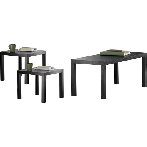 PARSONS SET COFFEE TABLE AND 2 SIDE TABLES